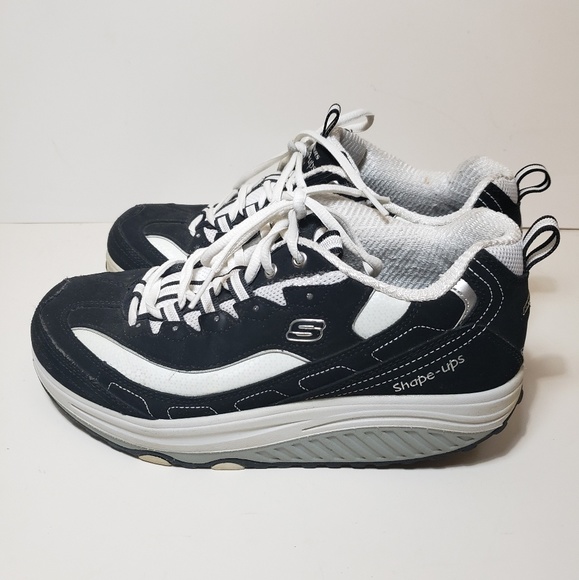 skechers shape ups black